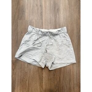 Lululemon On The Fly Shorts Womens 4 Gray High Waist Pockets 3" Pull On Gym